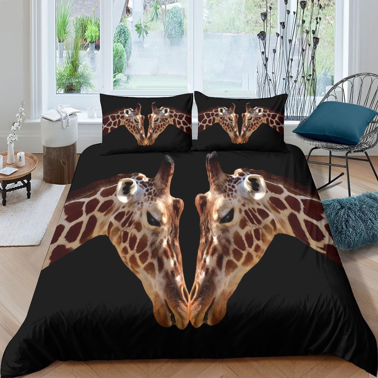 Parure de lit animal respirante et douce Super King