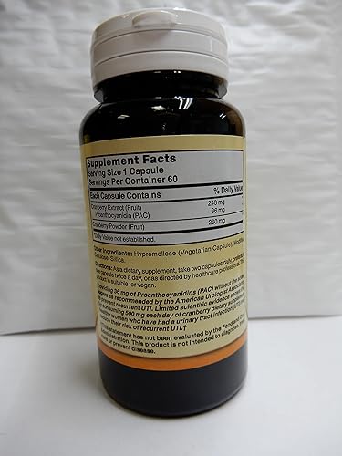 Miniatura 2 de Nature's Blend PAC Arándano 500 mg, 60 cápsulas (paquete de 1)