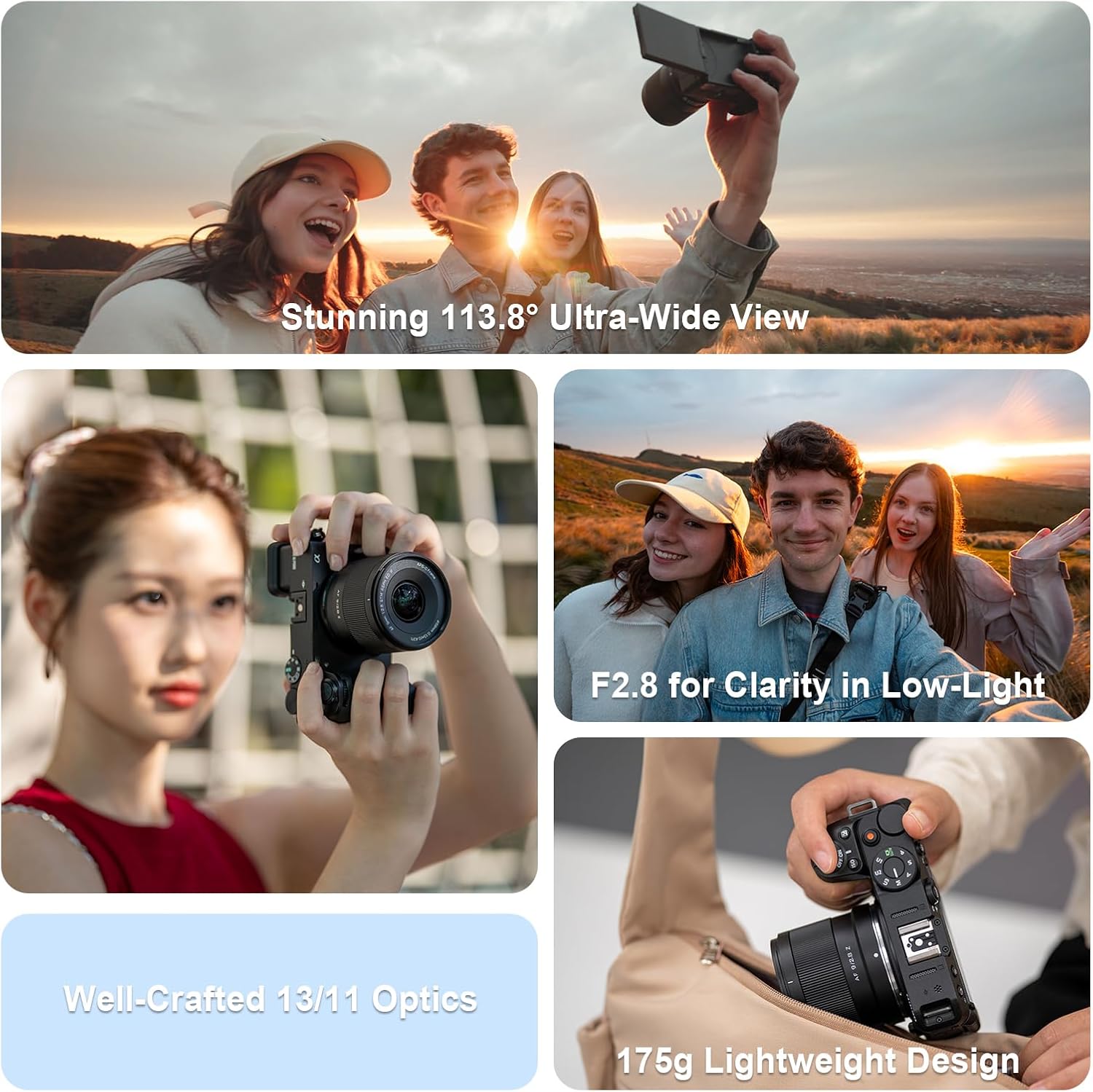 VILTROX 9mm F2.8 E APS-C Lens for Sony,AF 9mm F2.8 E Mount Lens,Auto Focus APS-C Prime Wide AngleLens for Sony E-Mount Cameras a6300 a6400 a6500 a93 a7Ⅲ a7RⅢ a7Ⅳ a7RⅣ a7CII ZV-E10 ZV-E10II FX30