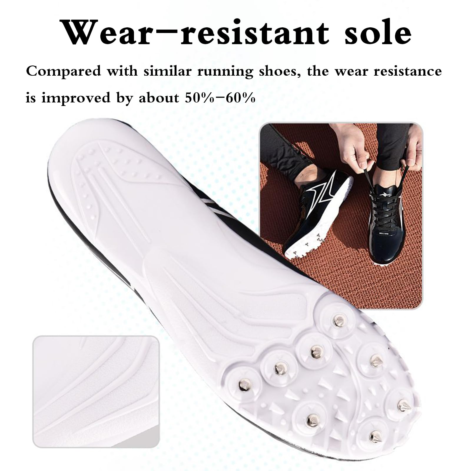 Unisex Spikes Atletismo,Zapatillas Deporte Atletismo con Clavos,Zapatillas Pista Y Campo para Hombre,Transpirables De Malla,Unisex,Alto Agarre,Antideslizantes,para Running Adulto Training