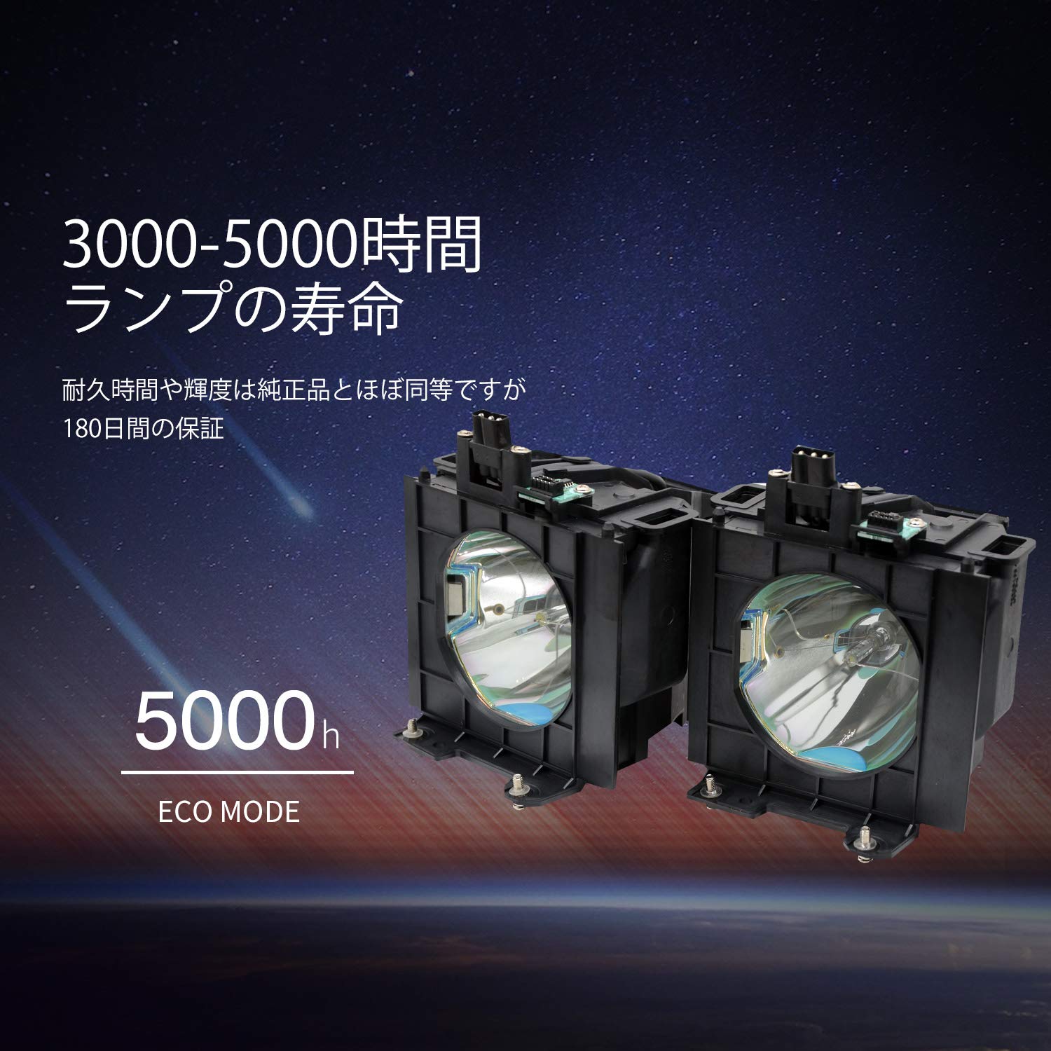 Amazon.co.jp: Allamp ET-LAD57W ET-LAD57 (2灯セット) 交換用 