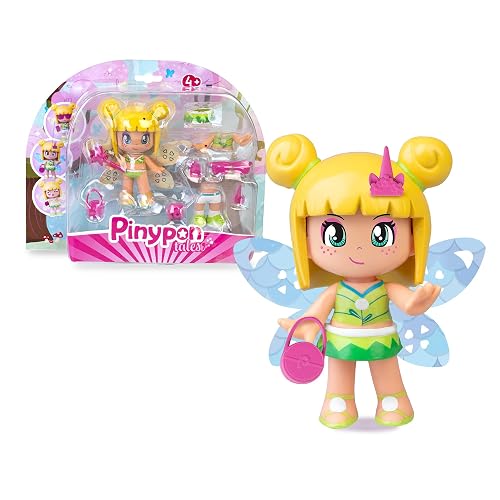 Pinypon Fée Magique (PNY76000) Figurine avec Ailes réversibles décorées de