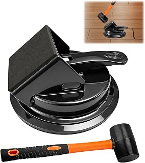 Heavy Duty Gap Fixer Tool for Laminate Flooring - Laminate Floor Gap Repair Tool with Heavy-Duty Floor Suction Cup and Rubber Hammer,for Laminate and Vinyl Flooring