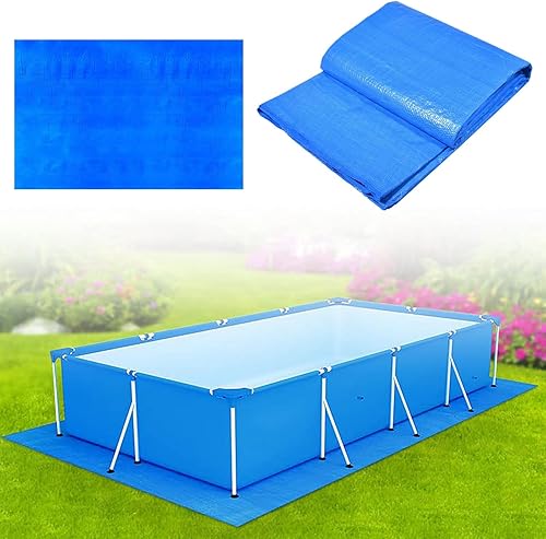 Lona rectangular de polietileno impermeable de 16.4 x 9.8 pies, lona a prueba de sol para pintura, lona de camping