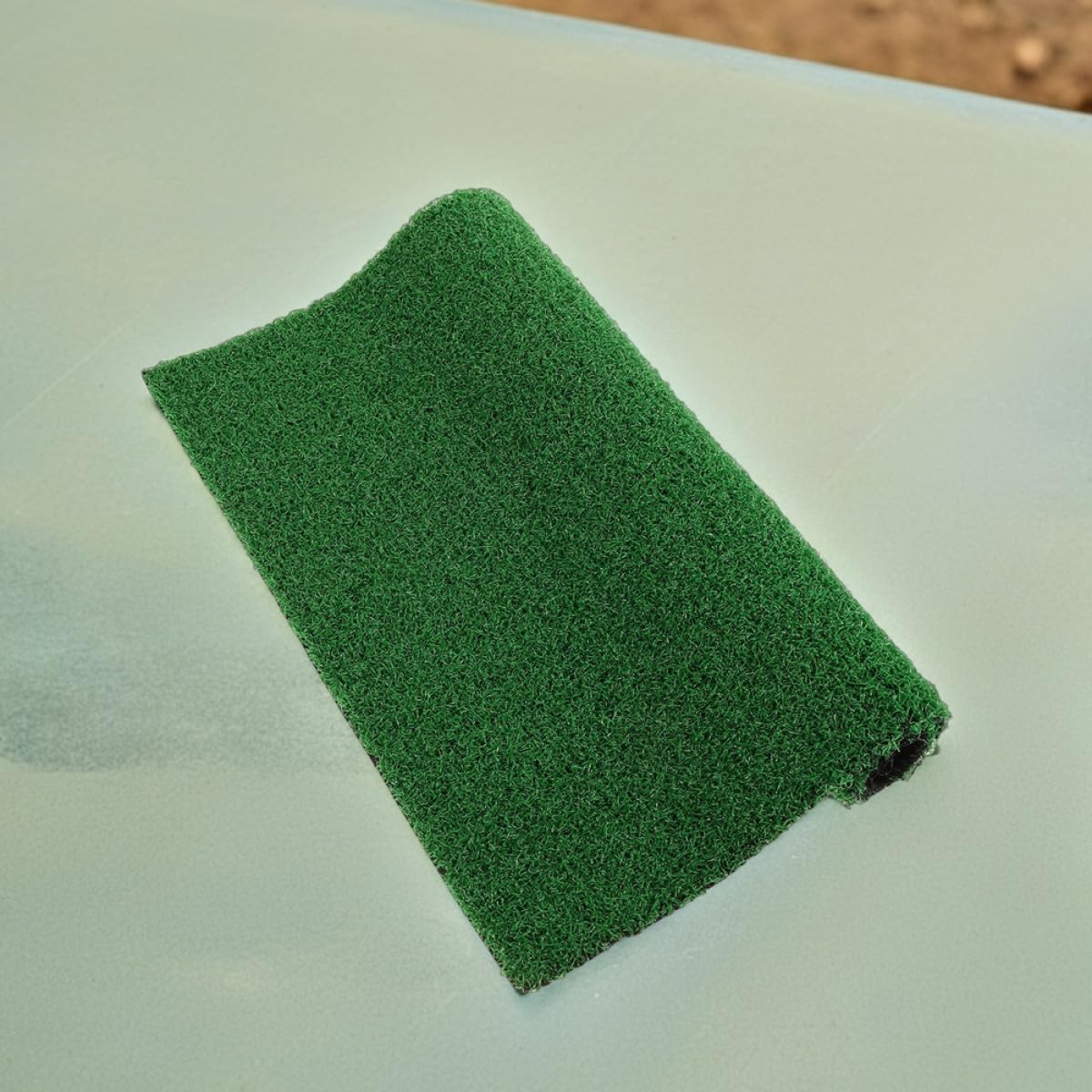 ULTECHNOVO Plataforma de Césped Sintético para Tortugas 60x35 Cm, Alfombra Realista para Hábitat de Reptiles, Rampa Fácil de Escalar y Zona de Descanso para Acuarios y Terrarios