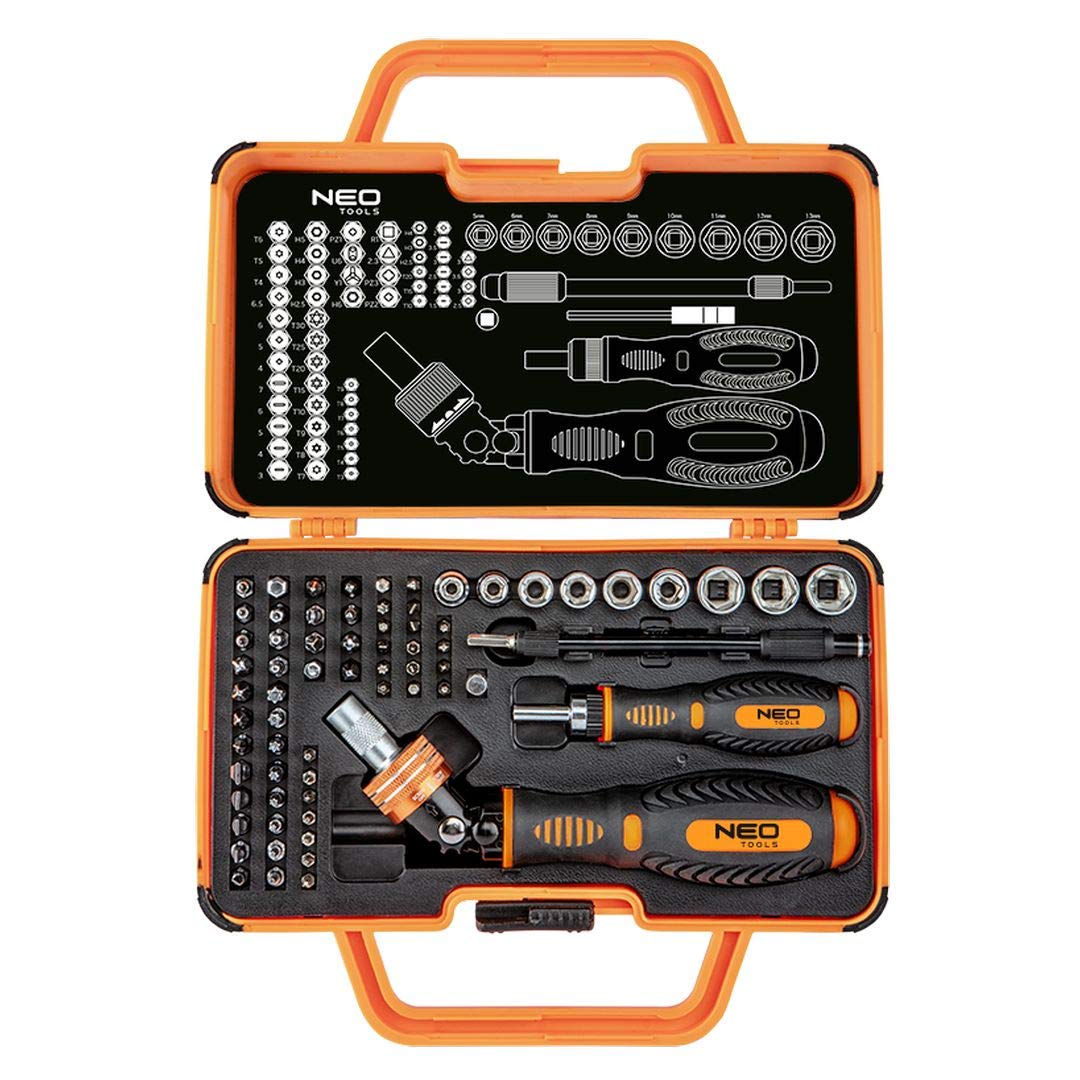 NEO TOOLS Lot de 69 embouts de vissage universels avec poignée