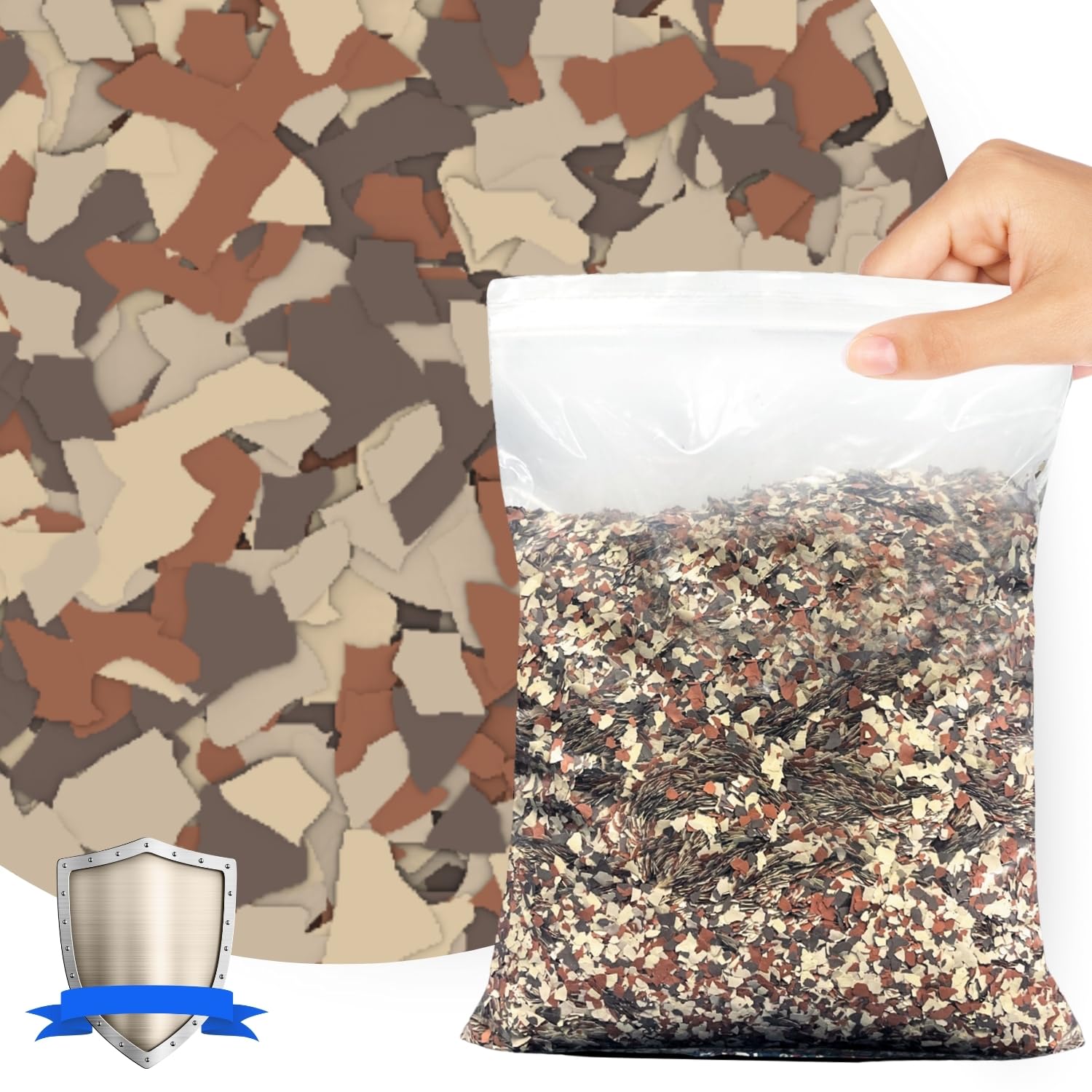 ArmorPoxy Decorative Color Chips – 1/4" Size for Epoxy Garage Floors, Basements, & Commercial Spaces | Non-Slip, Durable, Modern Concrete Finish - 12