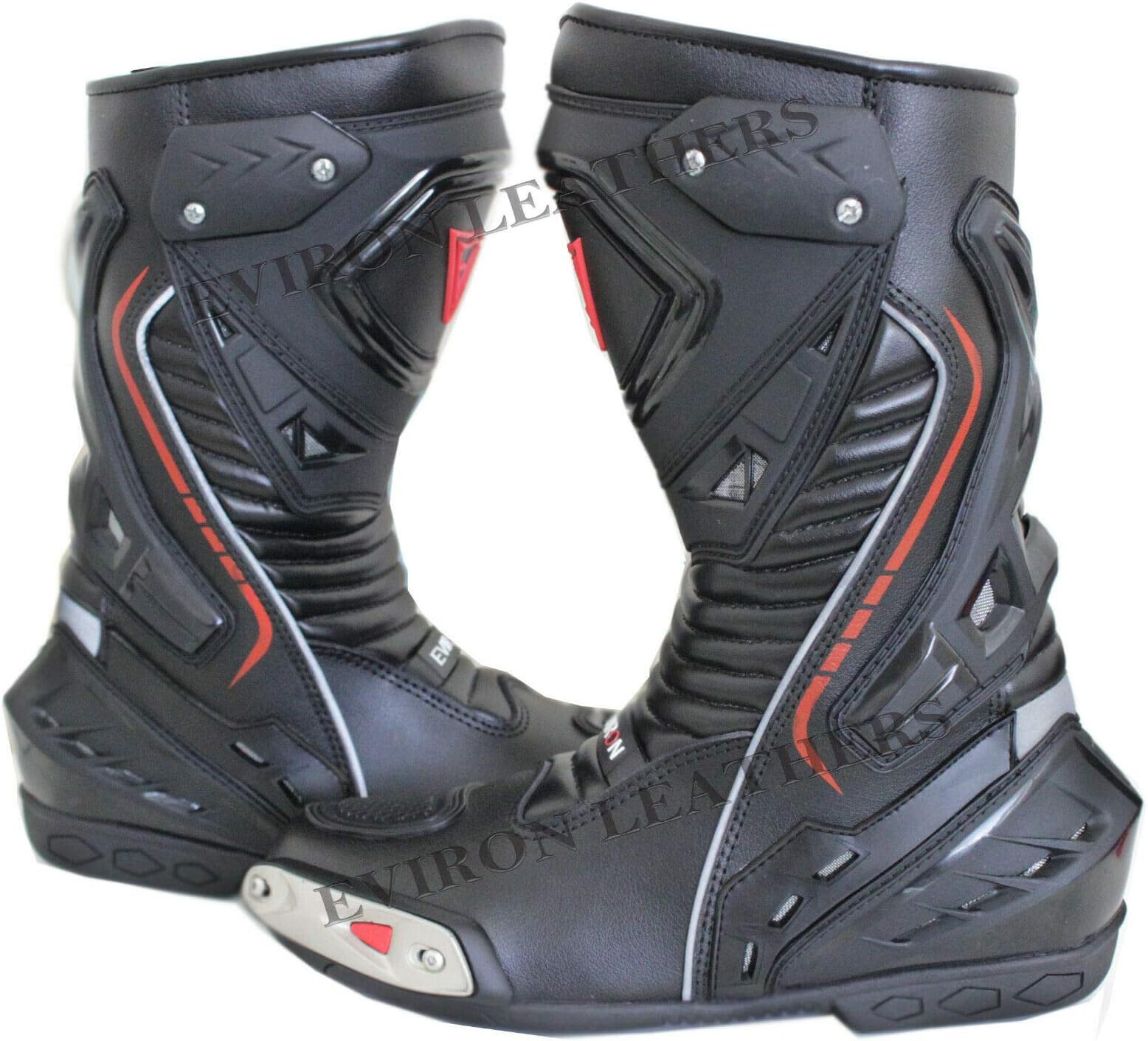 EVIRON Motorcycle Motorbike Leather Boots Racing