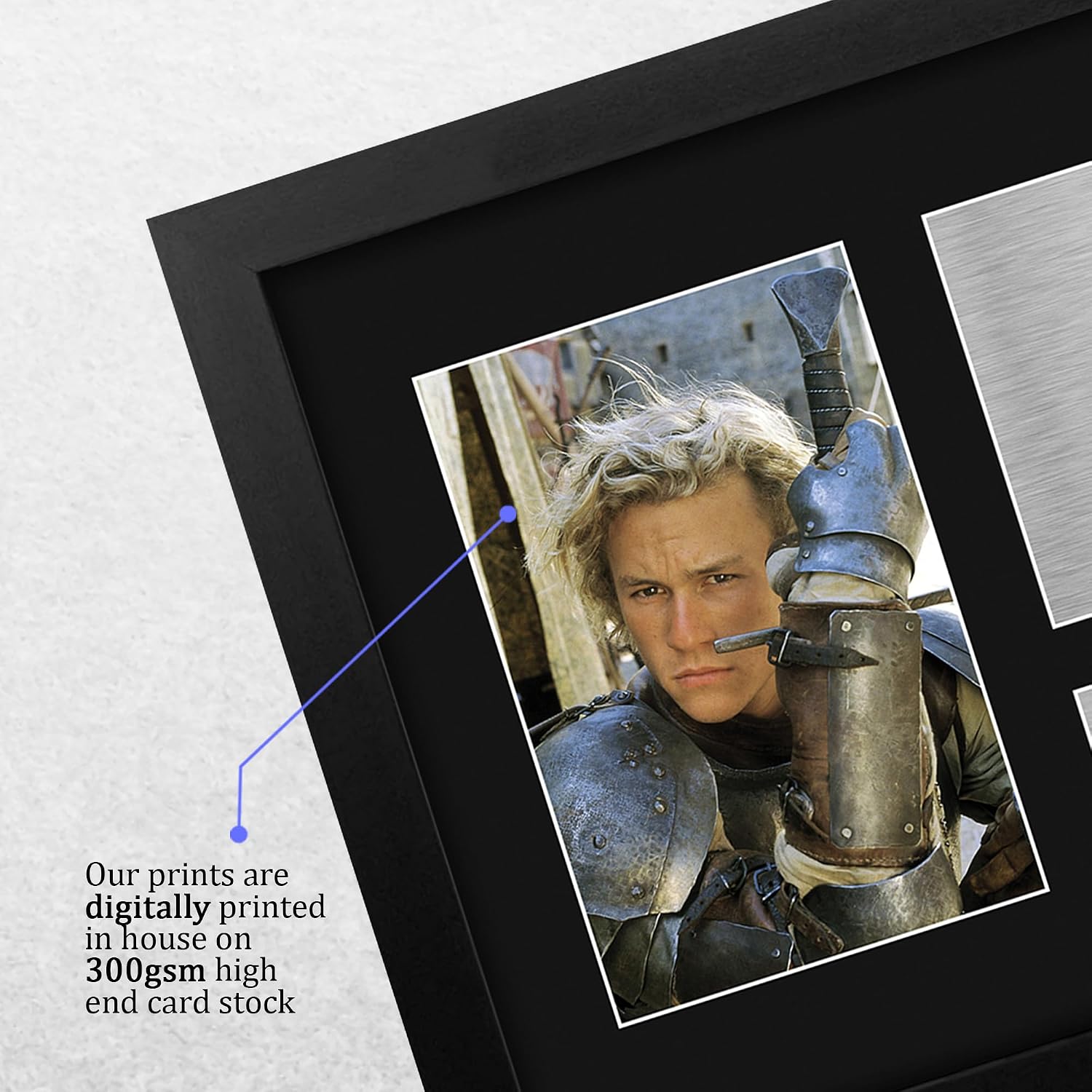 HWC Trading Heath Ledger A Knight's Tale Framed Gifts Printed Signed Autograph Picture for Movie Memorabilia Fans - US Letter Size image 4