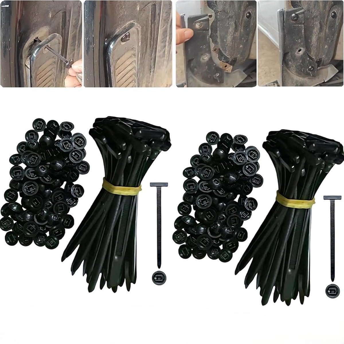 Nylon Universal Cable Tie Buckle Multi-Purpose Plastic Buckle Strong Binding Force Household Automotive Repair.200pcs
