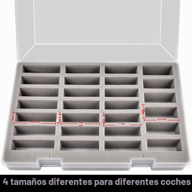 Foto 3 de 7 de Adam - Funda compatible con Hot Wheels para autos, contenedor de almacenamiento con capacidad para hasta 27…