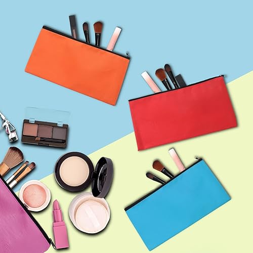 Miniatura 4 de Teling Paquete de 14 bolsas de dinero con cremallera, bolsa de seguridad para dinero en efectivo con cremallera, bolsas de registro multicolor,