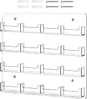 Vista 1 de HBlife Soporte para tarjetas de visita de acrílico transparente, soporte de pared, organizador de múltiples tarjetas para tarjetas de regalo