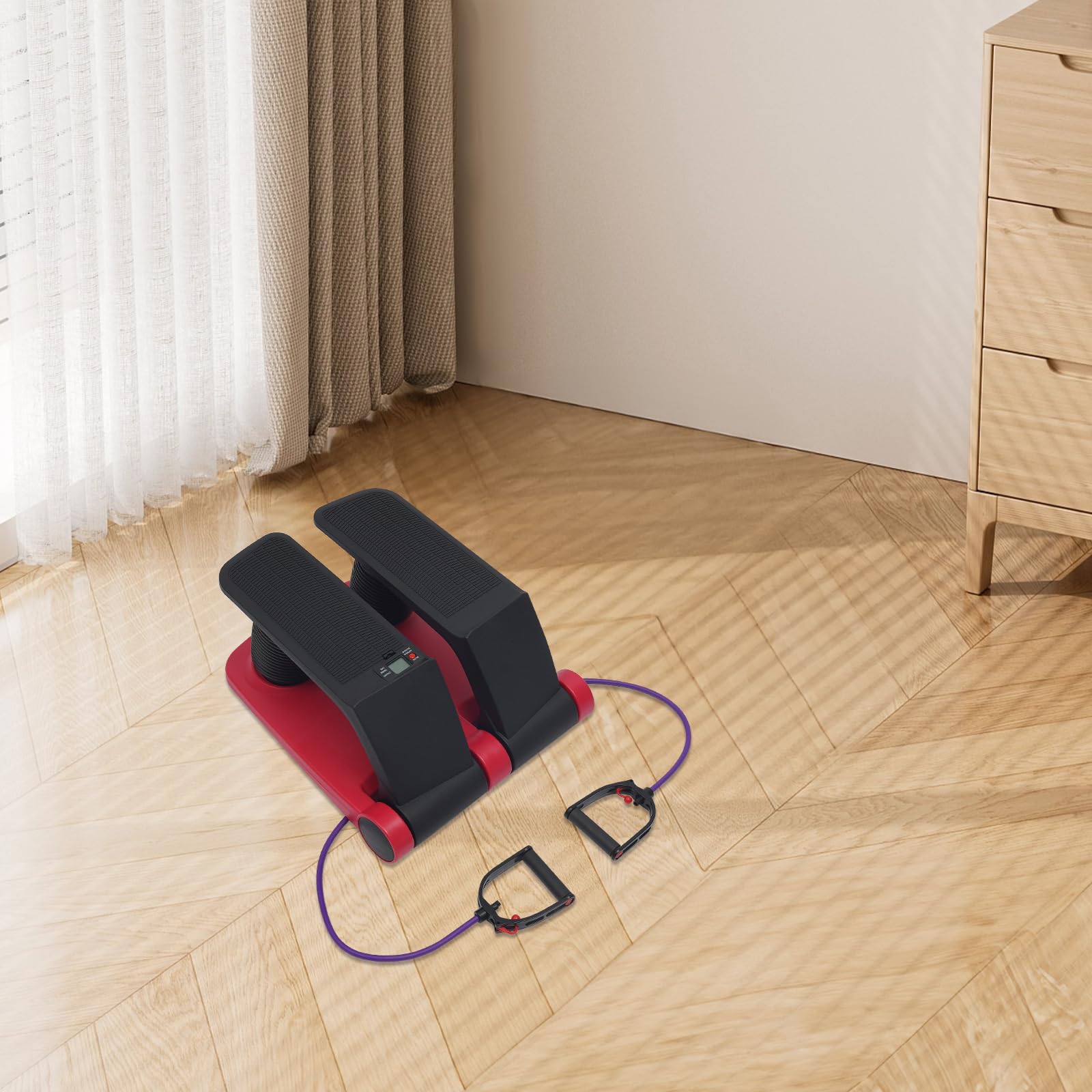 Mini stepper per esercizi, step per scale portatile con LCD