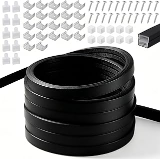 LED Streifen,LED Schiene 8m,Akustikpaneele LEDs Streifen,LED Profil Silikon,Flexibles Silikon LED Profil,IP65 Wasserdicht LED Kanal Diffusor,für Homogene Neonlicht DIY Decke