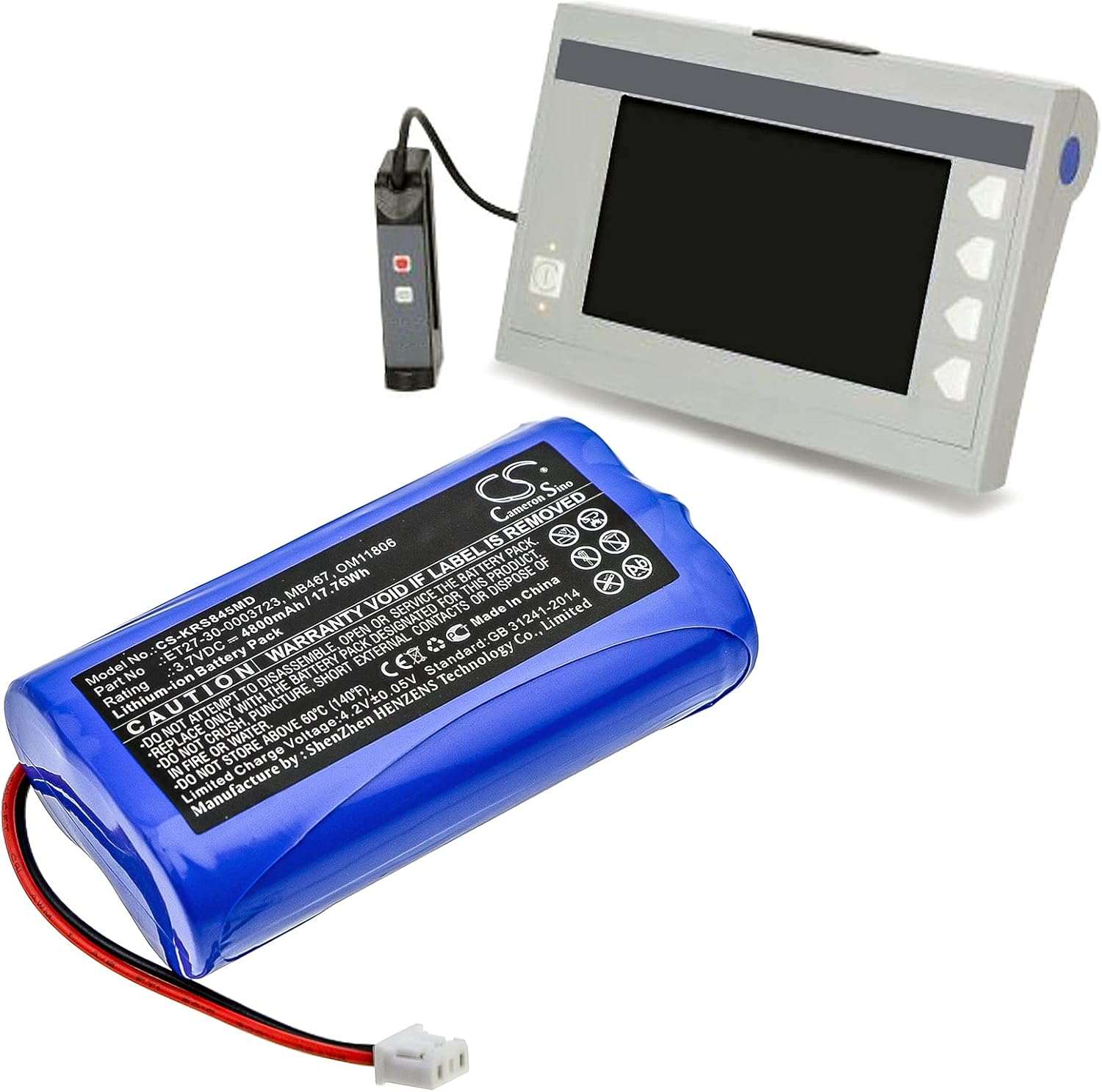 アサヒ様 TollCor 4800mAh/3.7V 交換用バッテリー Karl STORZ 8402 Zx