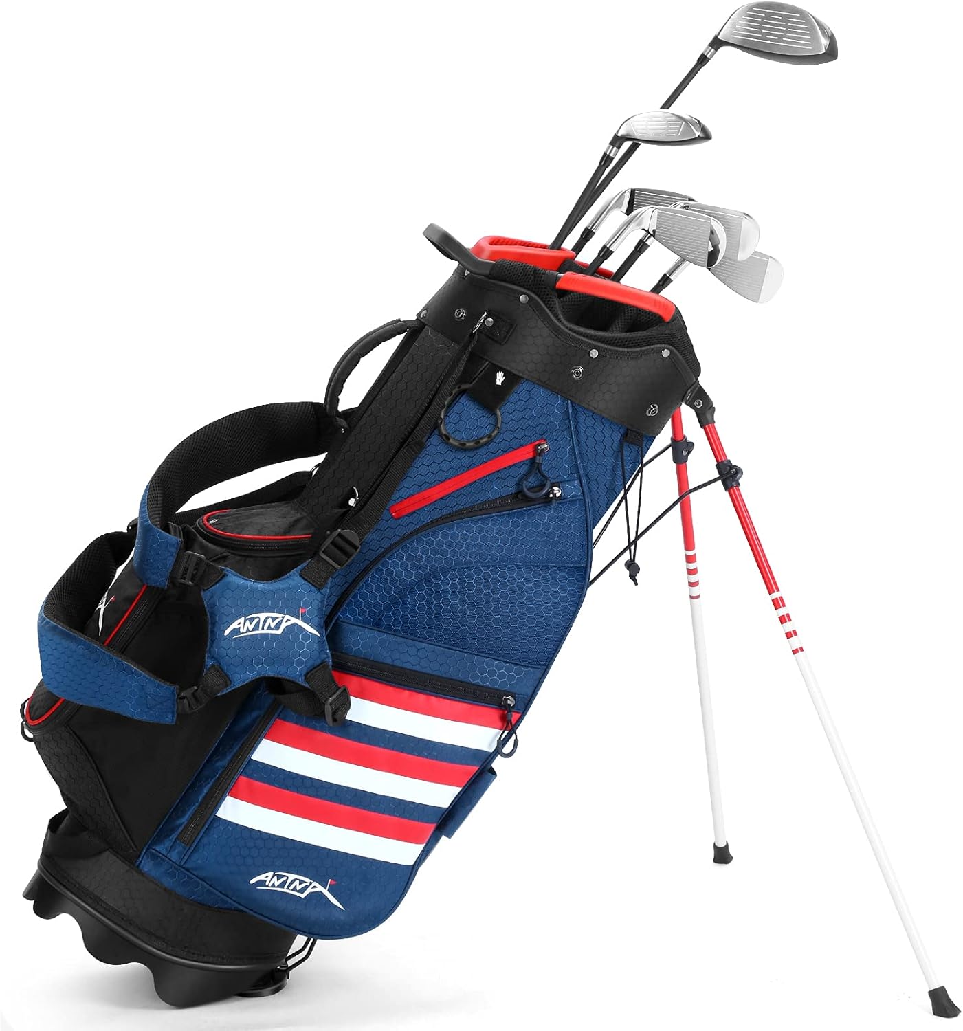 ANTNA Lightweight Golf Stand Bag with 14 Way Divider Portable Golf Carry Bag, Water Resistance Women Men Golf Bag 8 Pockets Storage : Home & Kitchen
