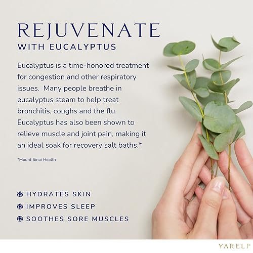 Miniatura 7 de Copos de magnesio, eucalipto de 5 libras, baño del mar muerto y remojo de pies, alternativa a la sal de Epsom con más de 250,000 mg de cloruro de