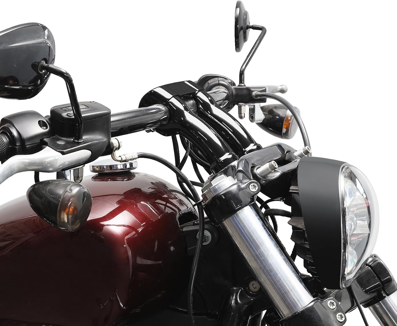 TCMT 4" Tall Handlebar Riser 1-1/4" Top Clamp Fit For Harley Breakout FXBR 2023-24 114 FXBRS 18-20 Street Bob FXBB 18-20 114 FXBBS 21-24 Softail Standard FXST 20 FXDR 114 FXDRS 19-20