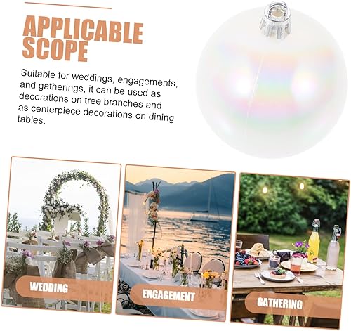 Miniatura 2 de BESPORTBLE 12 adornos de bola de Navidad para árbol, esferas colgantes decorativas, inastillables, decoración de árbol de Navidad para fiestas de