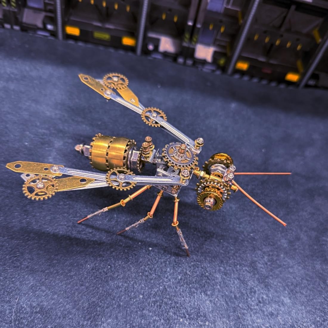 NULA Puzzle de metal 3D Hummel para adultos, 181 piezas, insecto steampunk, montaje mecánico, para coleccionistas, pasatiempos, regalos, pantalla de escritorio