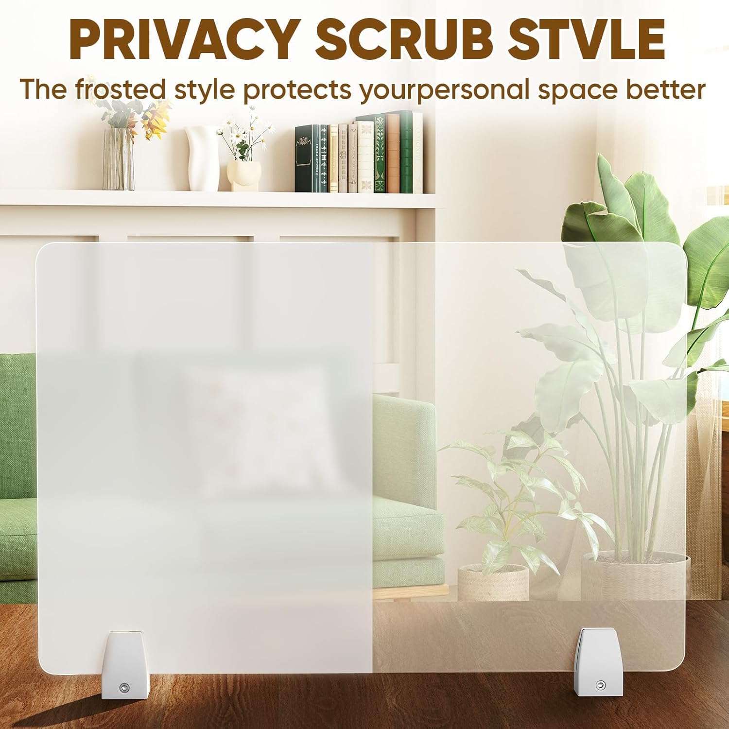 tonchean 4-Piece Desk Dividers Office Privacy Partitions, Privacy Desk Panel Protective,Table Divider with Clamps for Offices, Schools,Call Centers Workstation- 23.6“L x 15.8”W