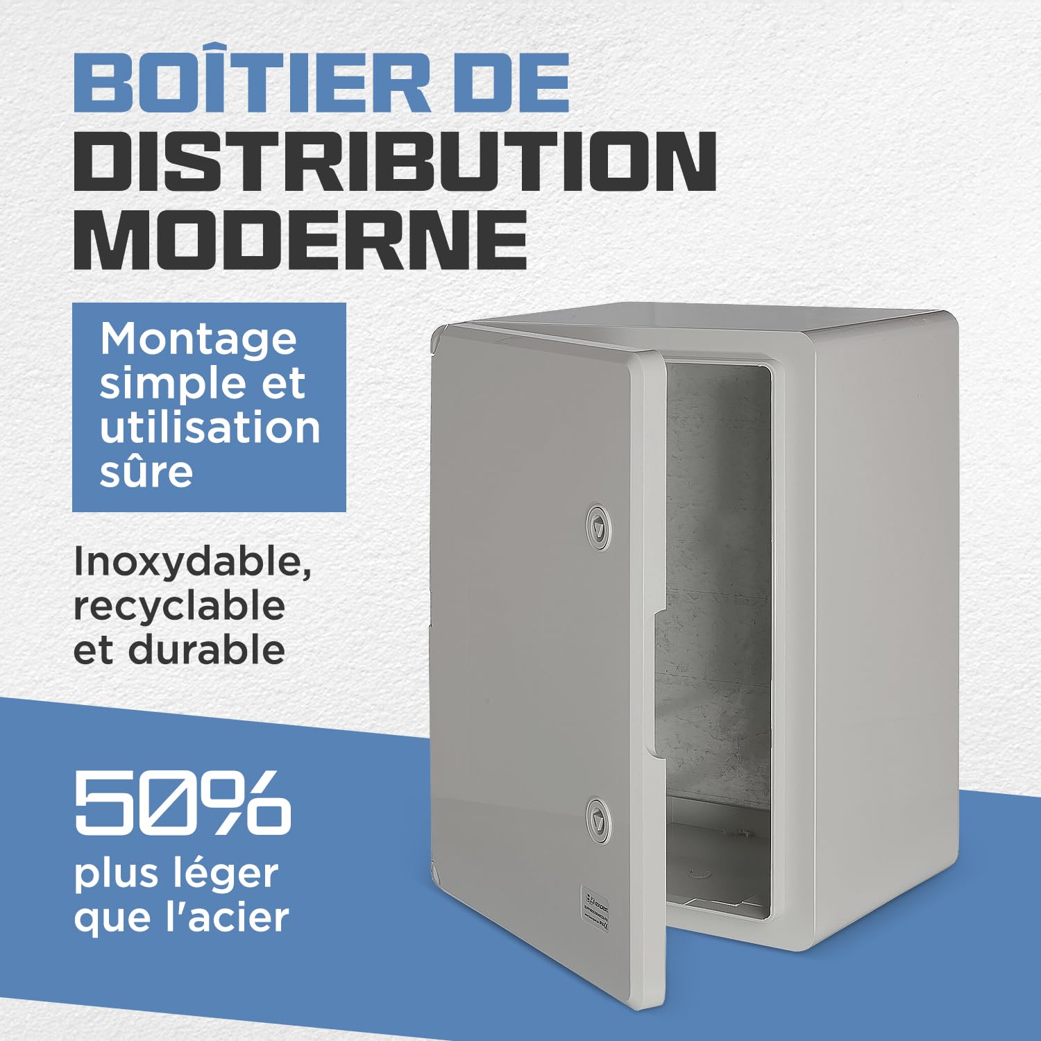 COFFRET ELECTRIQUE ETANCHE Exterieur 12 Modules Ip65, Boitier Electrique Pour Le EUR 47,90 - FR