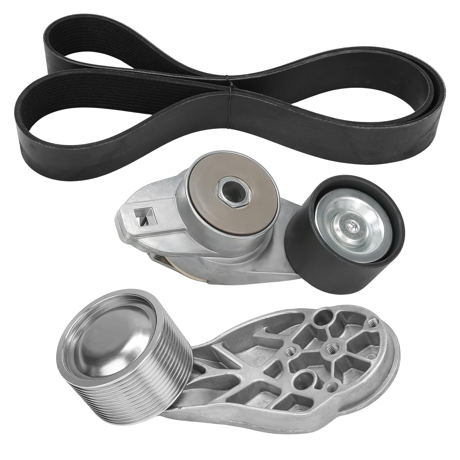 Photo 1 of **UNTESTED**
VANJING Belt Tensioner with Pulley Set Compatible with Volvo D13 Truck Engine Replacement for 21714847 20582558 20582557