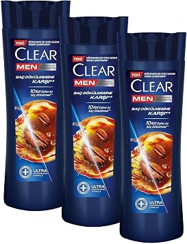 Clear Men Kepeğe Karşı Şampuan Kahve Çekirdeği Özü 350 ml 3'lü Paket