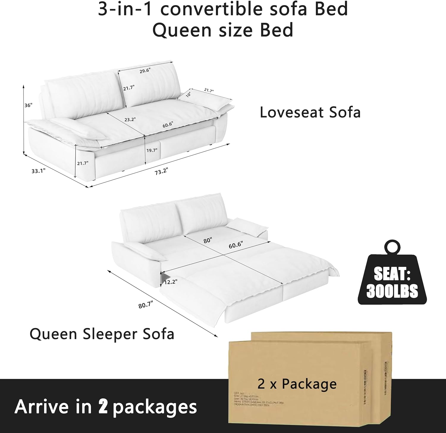 70.1" Futon Sofa Bed Queen Size, Pull Out Bed, 3-in-1 Convertible Sleeper Sofa with 2 Soft Pillows, Modern Velvet Futon Couch for Living Room, Small Space, Apartment, Bedroom, Black 70.1in Black