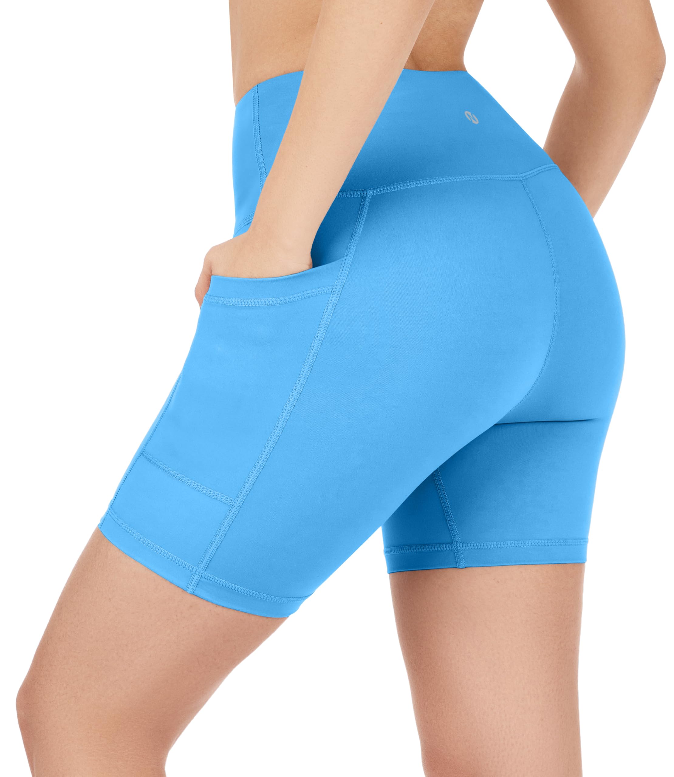 Nirlon NirLUX Yoga Shorts for Women - Soft Womens Workout Leggings for Gym & Yoga - Womens Biker Shorts with Pockets