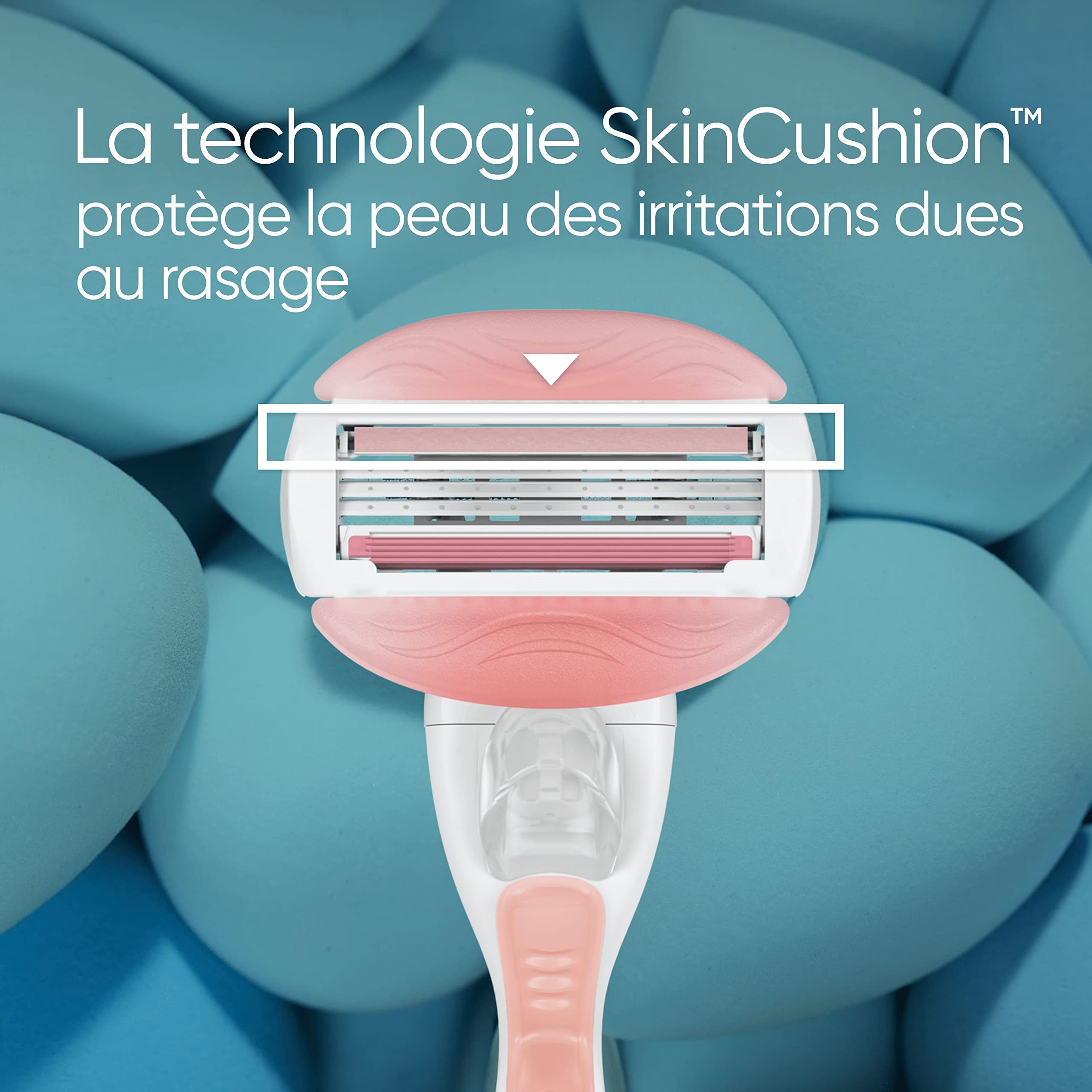 Gillette Venus ComfortGlide Spa Breeze Lot De 12 Recharges De Rasoir Pour Femmes, À 3 Lames Et Une Barre De Soin Flexible Pour Un Rasage En Douceur, Parfum Thé Blanc