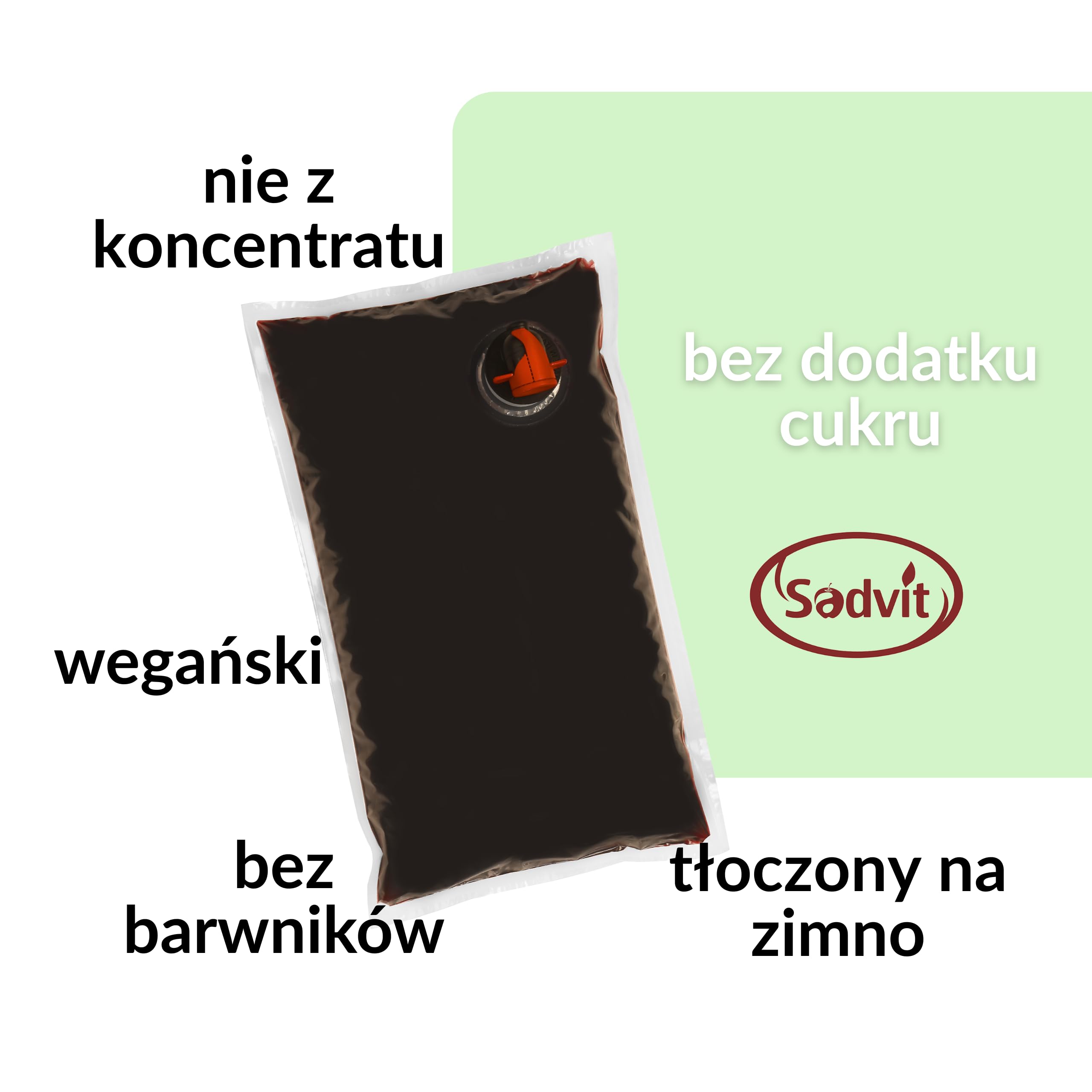 Sadvit | Kwiatowy Sok z Czarnego Bzu nie z koncentratu | 1,5L Bag in Box Sok owocowy NFC | Tłoczony Kwiatowy Intensywny | Bez Cukru i Konserwantów | Do Herbat i Naparów | Źródło Antocyjanów i Witamin
