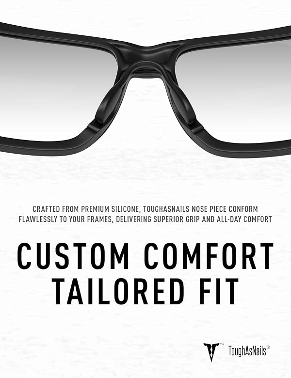 ToughAsNails 2 PCS Standard Fit Replacement Nose Pads Pieces for Oakley Split Time OO4129|Split Shot OO9416 Sunglasses Black&Black by ToughAsNails - Image 4