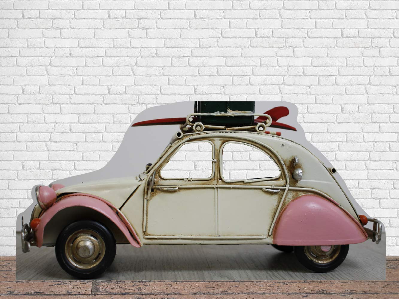Oedim Photocall en Pegasus Coche Escarabajo Rosa 262x127cm | Photocall Económico y Original | Photocall Troquelado