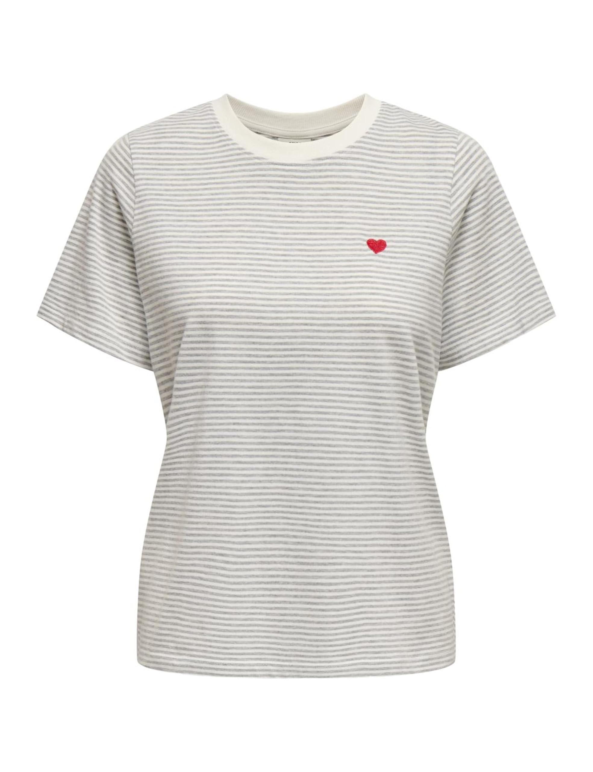 JdY Pisa S/S Print Top JRS Noos, Cloud Dancer, XS