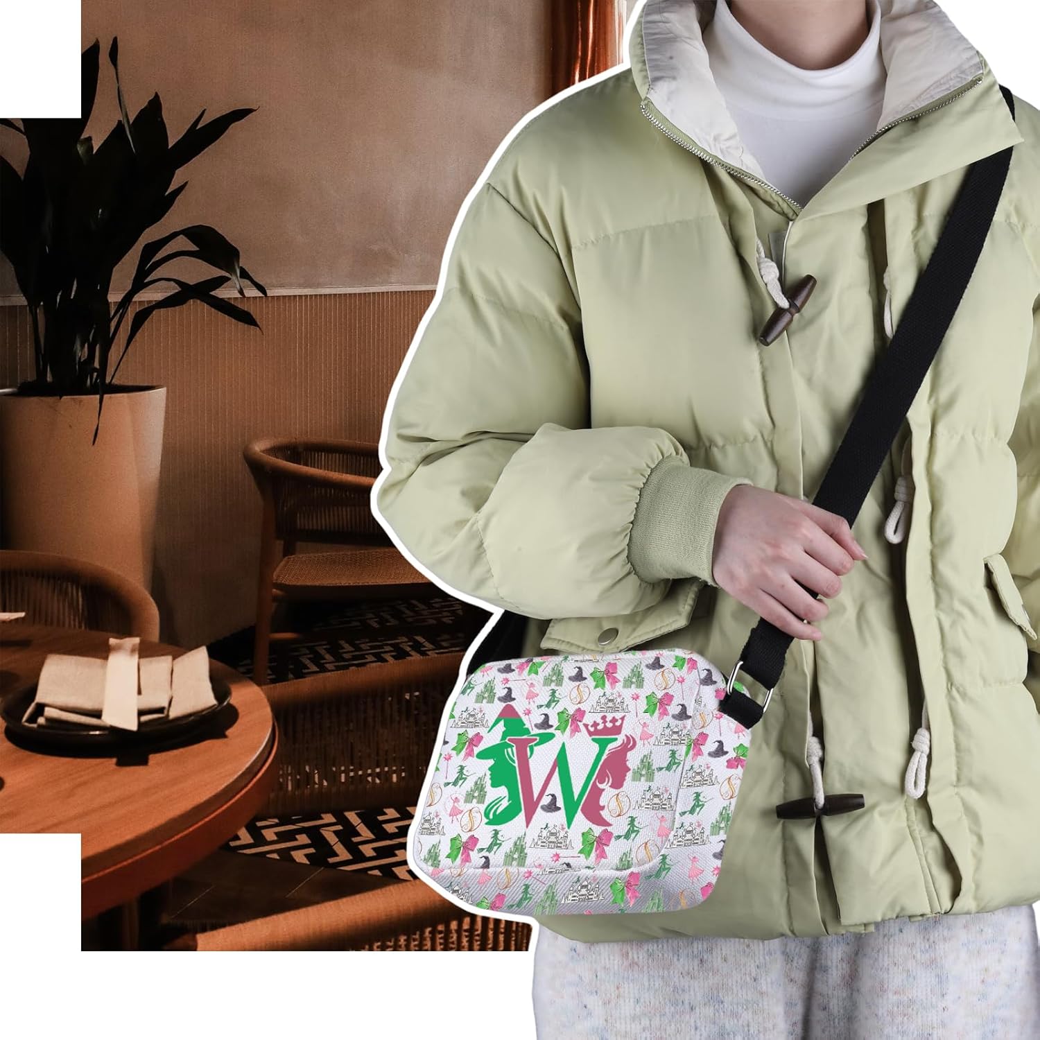 Musical Theatre Horizontal Crossbody Bag E And G Gift Stylish Gift For Lovers (W HCB) - Image 3