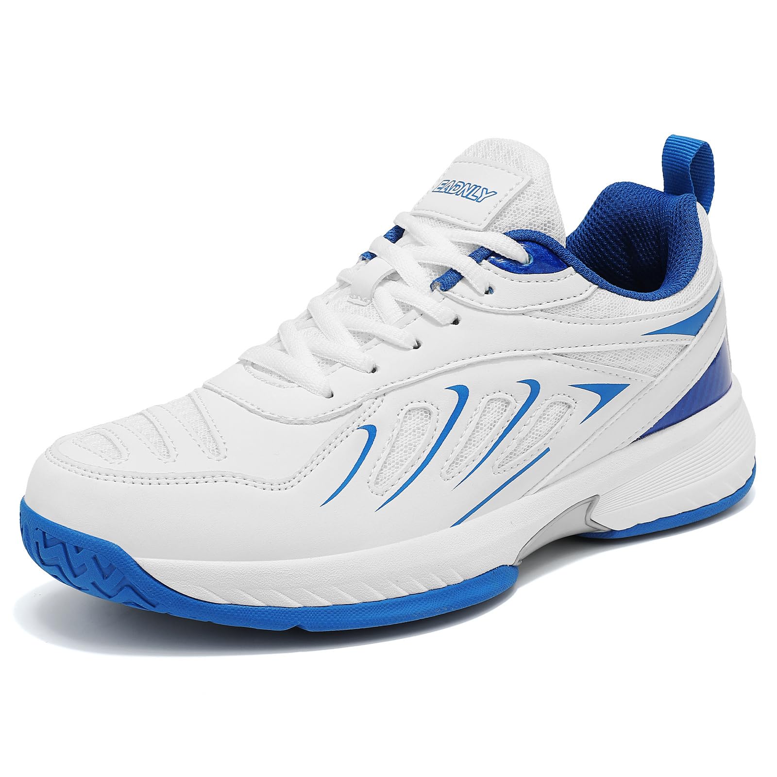 Pickleball Shoes Men Tennis Shoes Extra Wide Non Slip Lightweight Breathable Sneakers All Court Athletic Racquet Sport Shoes