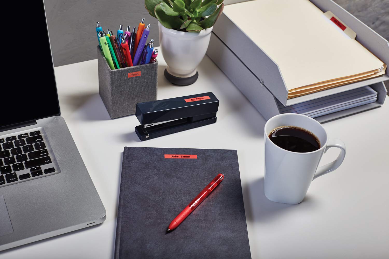 DYMO Original D1-Etikettenband | schwarz auf rot | 19 mm x 7 m | selbstklebendes Schriftband | für LabelManager-Beschriftungsgerät