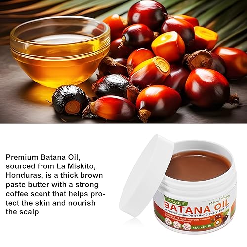 Miniatura 2 de Aceite de batana puro natural y orgánico de Honduras, 4.2 onzas - Sin perfume, marrón, líquido, unisex para adultos, dañado y crecimiento del