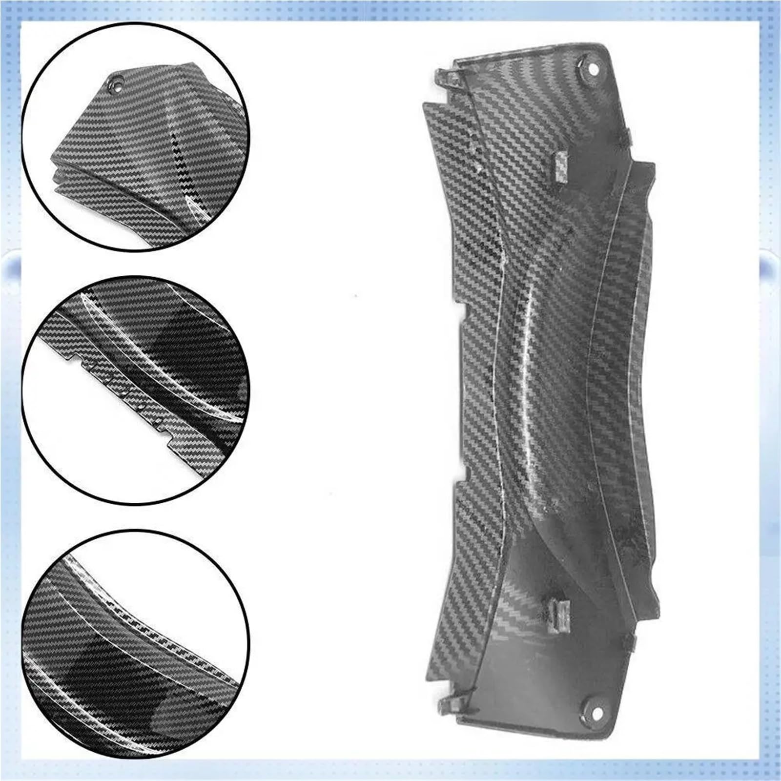 Y90A-Motorradverkleidung aus Kohlefasermuster, Heckverkleidung oben und Mitte, passend für YAMAHA YZF R3 R25 2014–2020 Motorrad Rücksitz Verkleidung