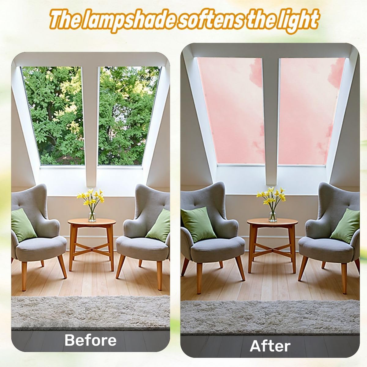 Fluorescent Light Covers for Ceiling Lights Pink Sky Cloud Color Dream Abstract Sunset Landscape Pastel Easy to Install Magnetic Light Filter for Classroom Office Hospitals School Home Decor