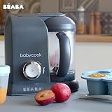 BEABA Babycook Solo - 4 in 1 Baby Food Maker: Processor, Blender, Cooker & Soft Steamer - Quick Food Diversification - Dark Grey - 5