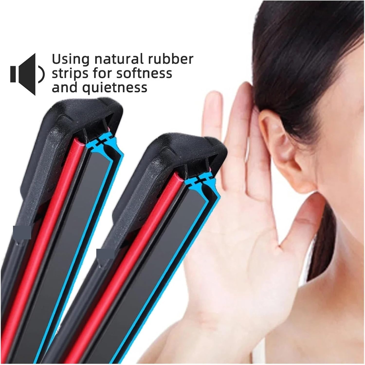 Benz GLE W166 W167 V167 2015-2024に適合 車用ワイパーブレード フロントガラスブラシ ウォッシャーア