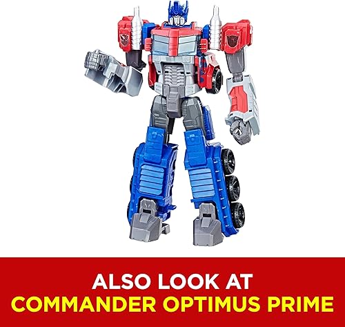 Vista 9 de Transformers juguetes figura de acción heroica de Bumblebee - Figura atemporal de gran escala, se transforma en coche de juguete amarillo, 11