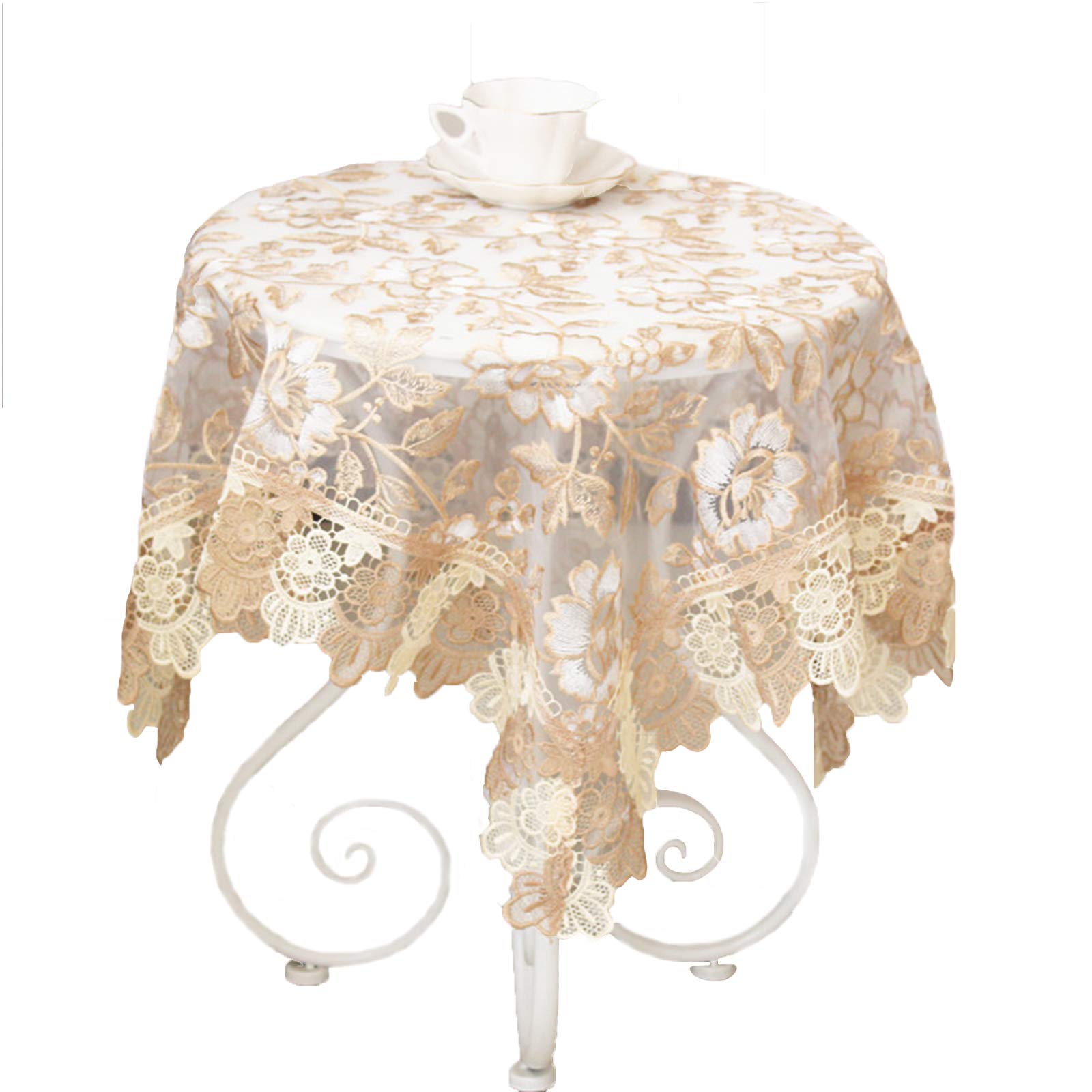 Nappe en dentelle champêtre pour décoration de fête et réception en extérieur