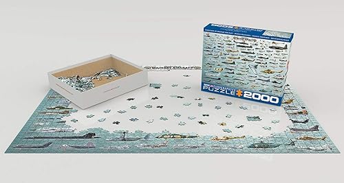 Miniatura 3 de EuroGraphics Evolución del rompecabezas de aviones militares 2000 piezas 8220-0578