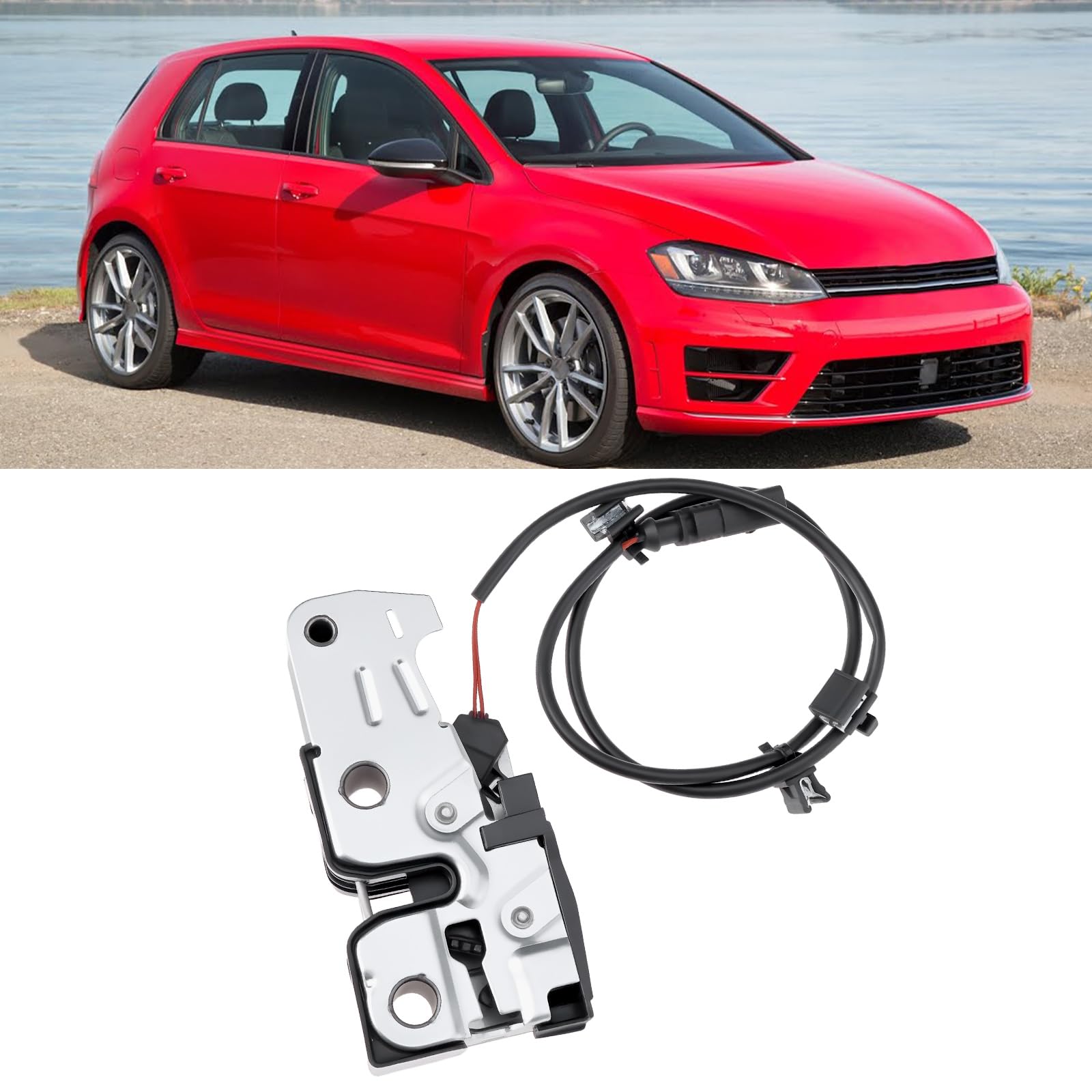 Serrure de Capot 1K1823509E Compatible avec VW Golf Mk5 2003-2009