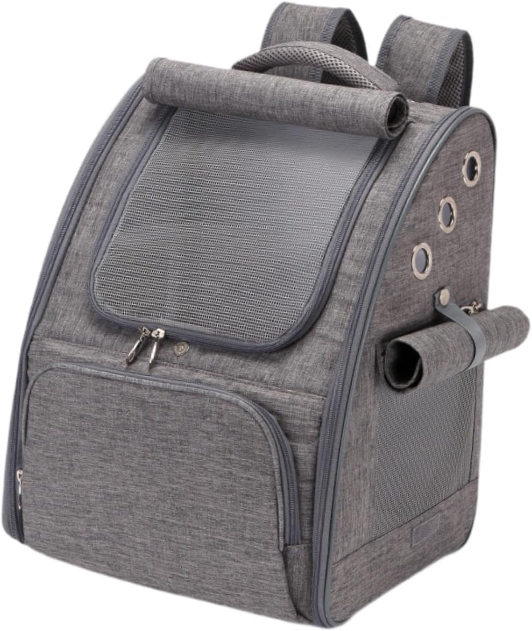 Outdoor Pet Backpack for Stylish Travel with Cat Or Dog, Gray(Gray)