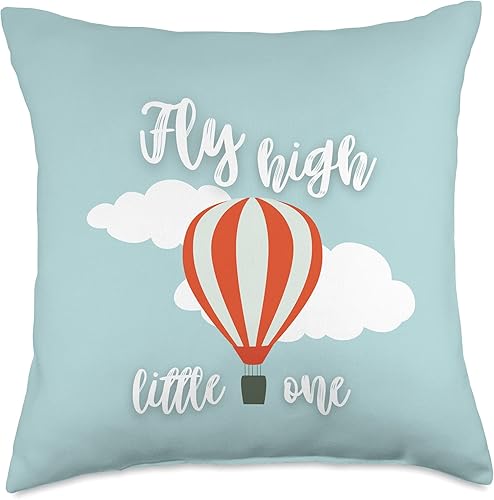 Fearless Fly High Little One Cute Decor Baby  Kids - Almohada de globo de aire caliente 180 x 180in multicolor